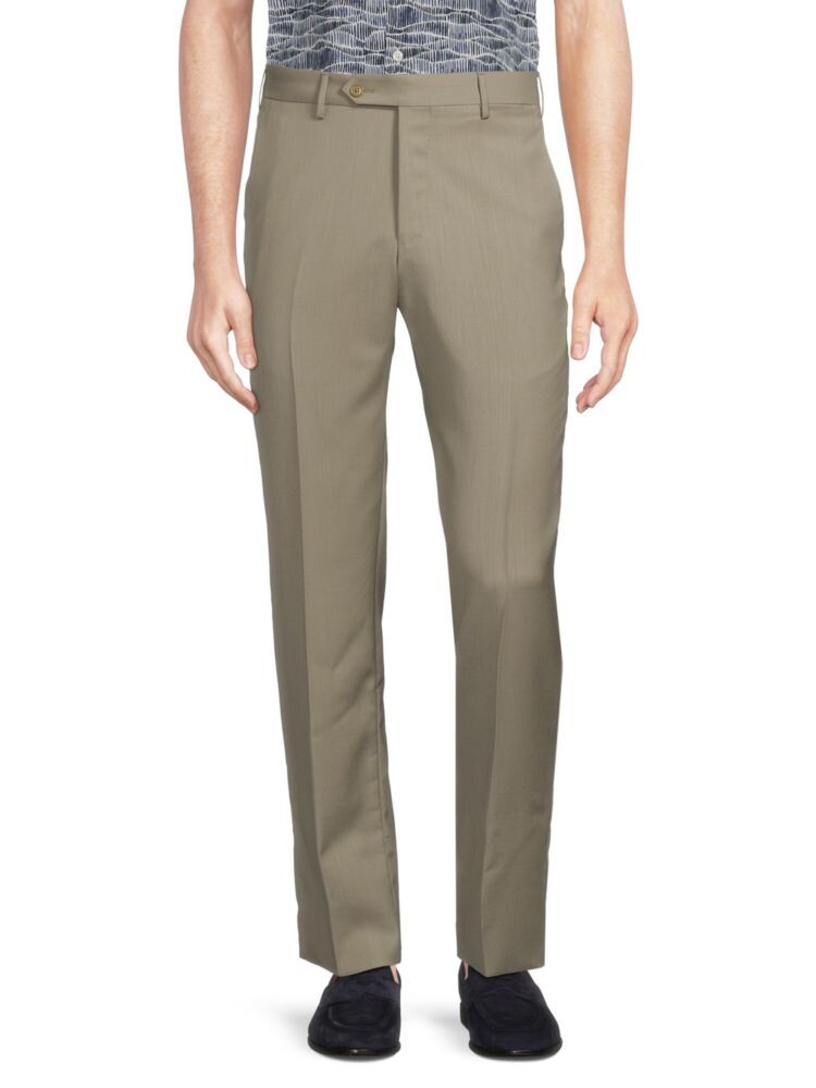 

Брюки Parker Slim Fit из однотонной шерсти Zanella, цвет Light Grey