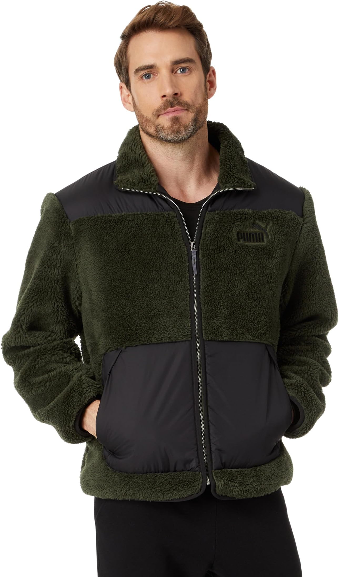Куртка Sherpa Hybrid Jacket PUMA, цвет Myrtle