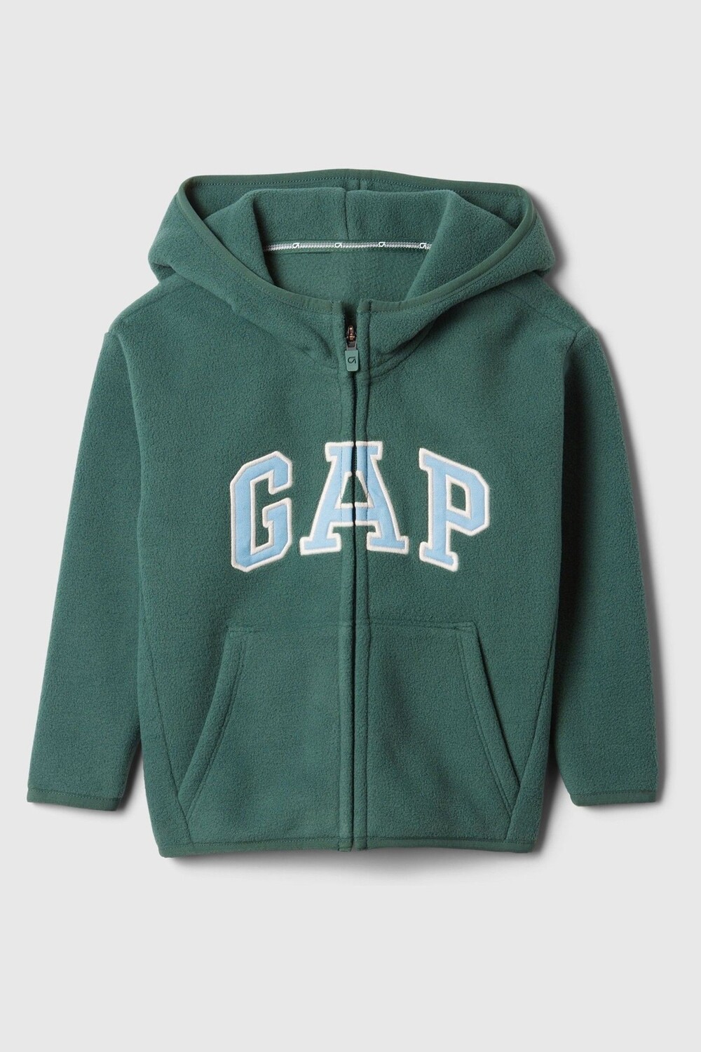 

Толстовка с капюшоном на молнии с логотипом (6 мес 5 лет) Gap, зеленый