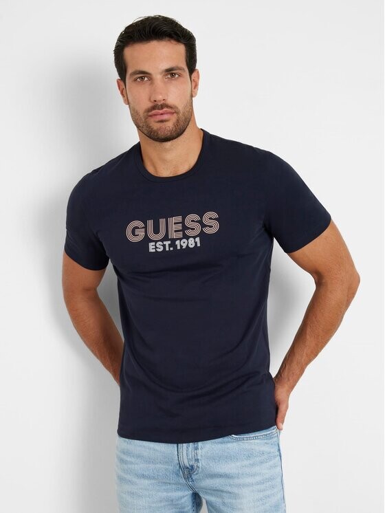 

Классическая футболка Guess, синий