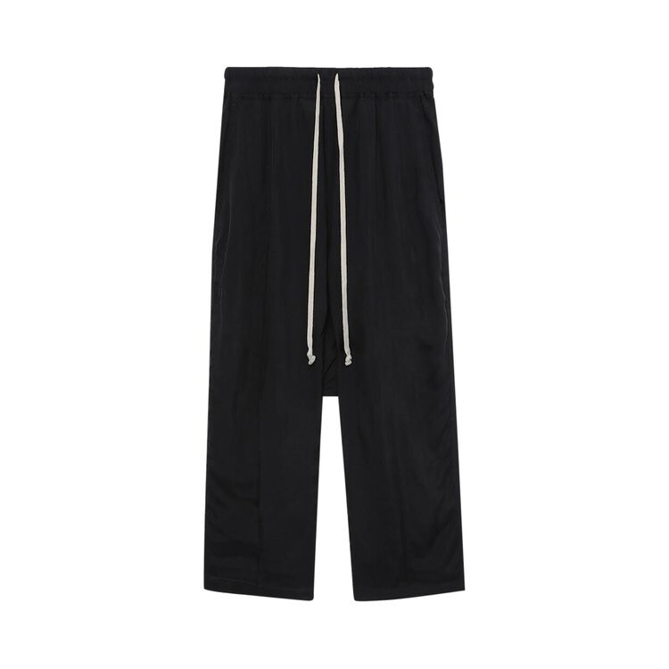 

Брюки Rick Owens Drawstring Cropped Trousers, черный