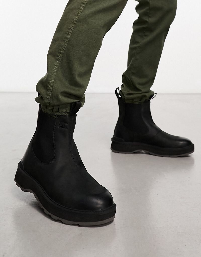 

Черные ботинки челси Sorel Hi-Line