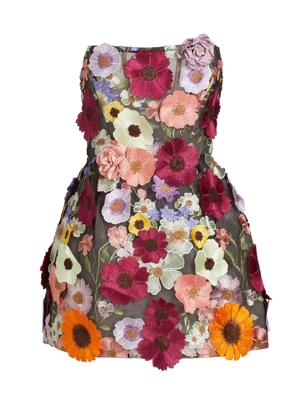

Мини-платье Bouquet Maraya без бретелек Bronx and Banco, черный