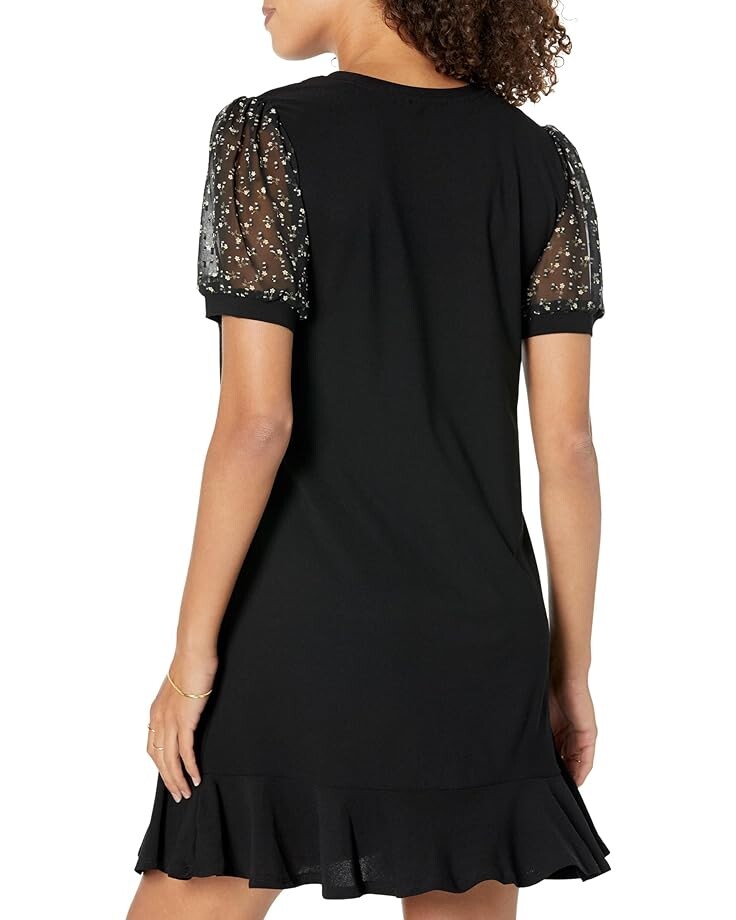 

Платье CeCe Puff Sleeve Dress with Flounce, цвет Rich Black