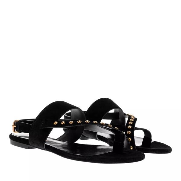

Сандалии gia stud flat sandals Saint Laurent, черный
