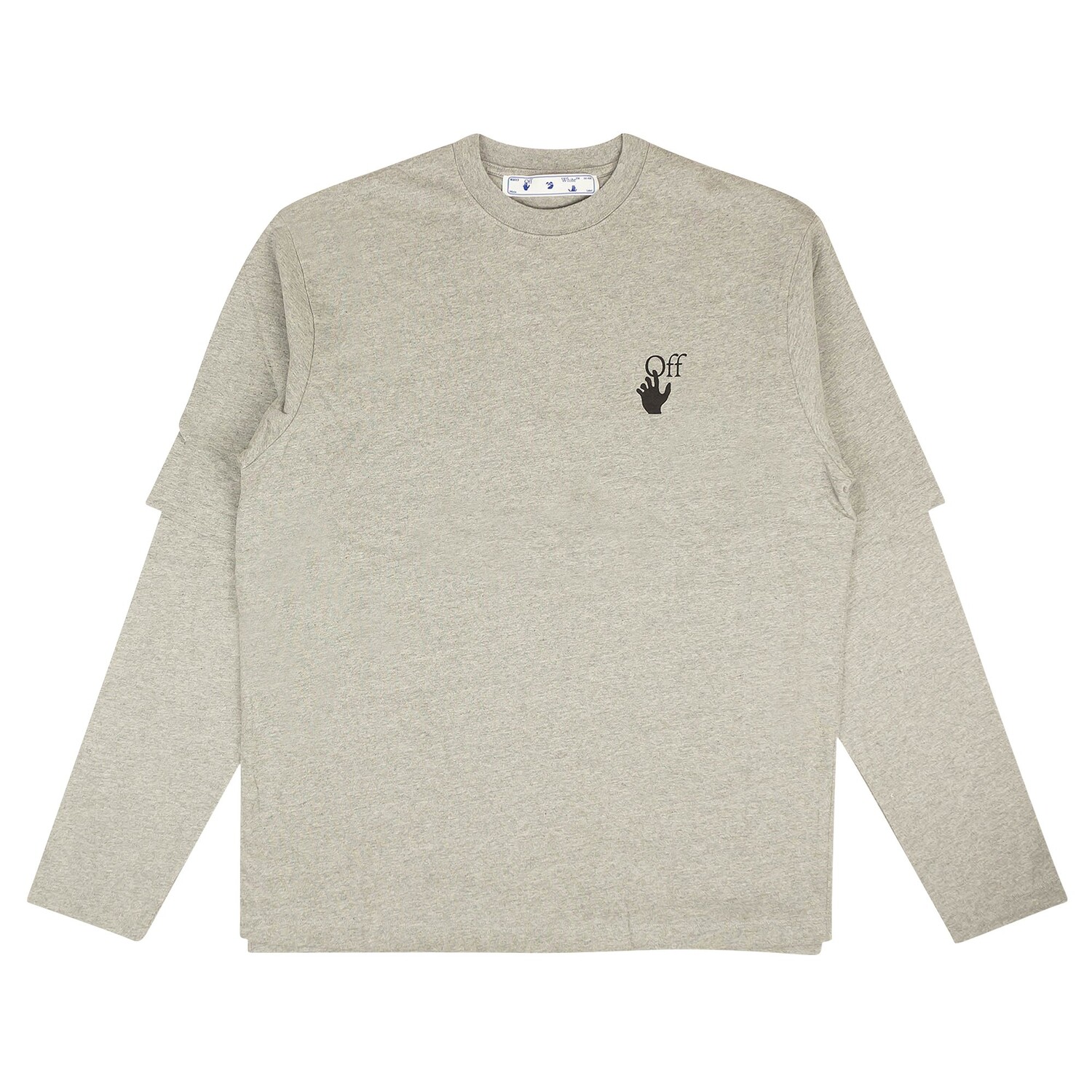 

Off-White Двойная футболка Degrade Серая, Серый
