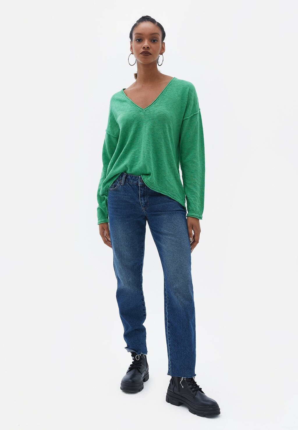 

Свитер OXXO Loose Fit, зеленый остров