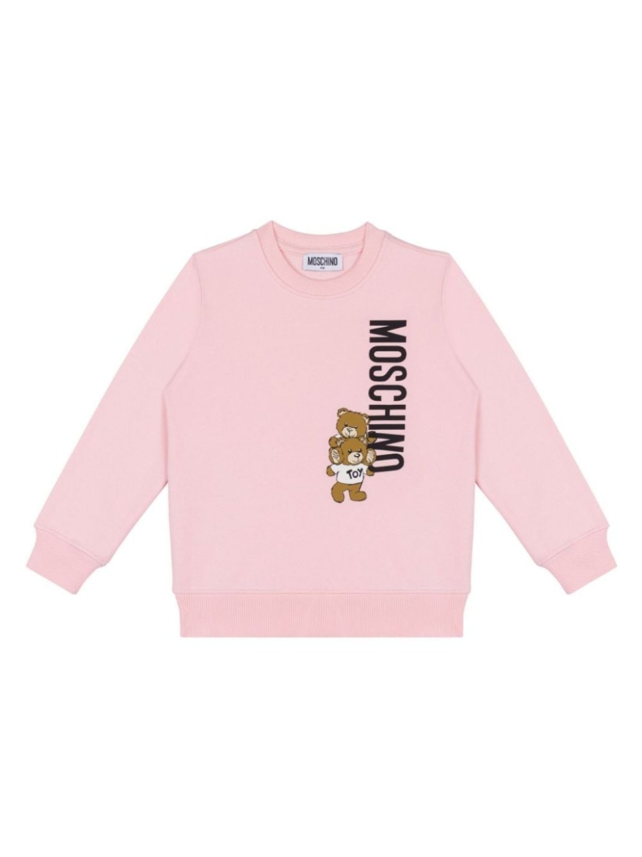 

Moschino Kids толстовка с мотивом плюшевого мишки, розовый