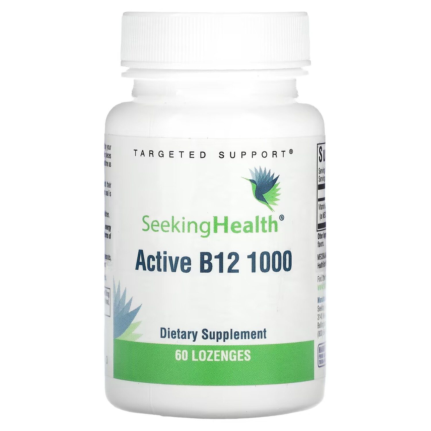 

Биологически активная добавка Seeking Health Active B12 1000, 60 таблеток