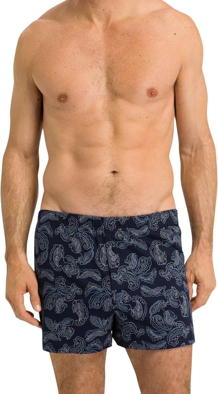 

Модные трикотажные боксеры из джерси Hanro, цвет Aqua Paisley