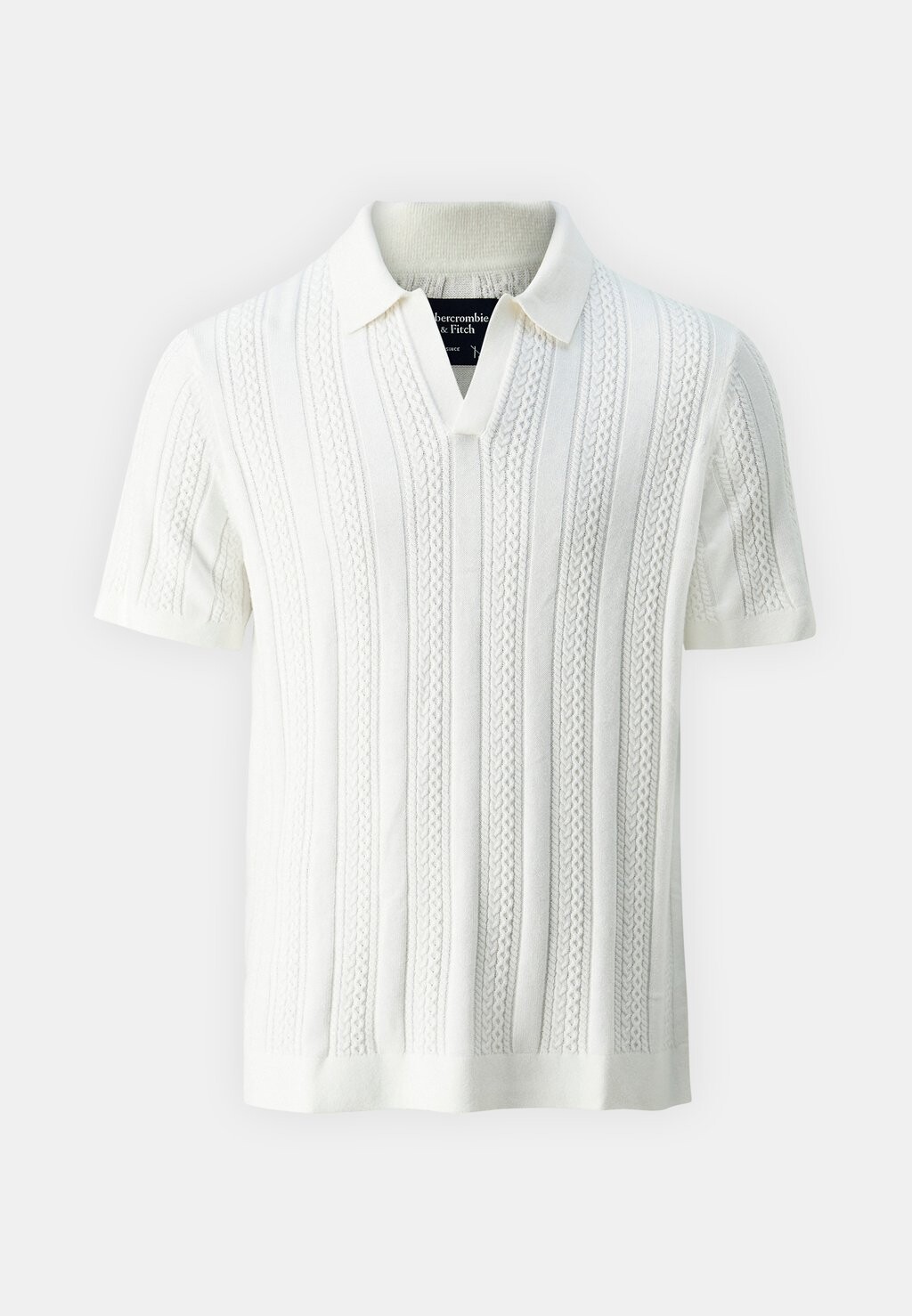 

Поло STITCHY SOLID SWOLO Abercrombie & Fitch, белый
