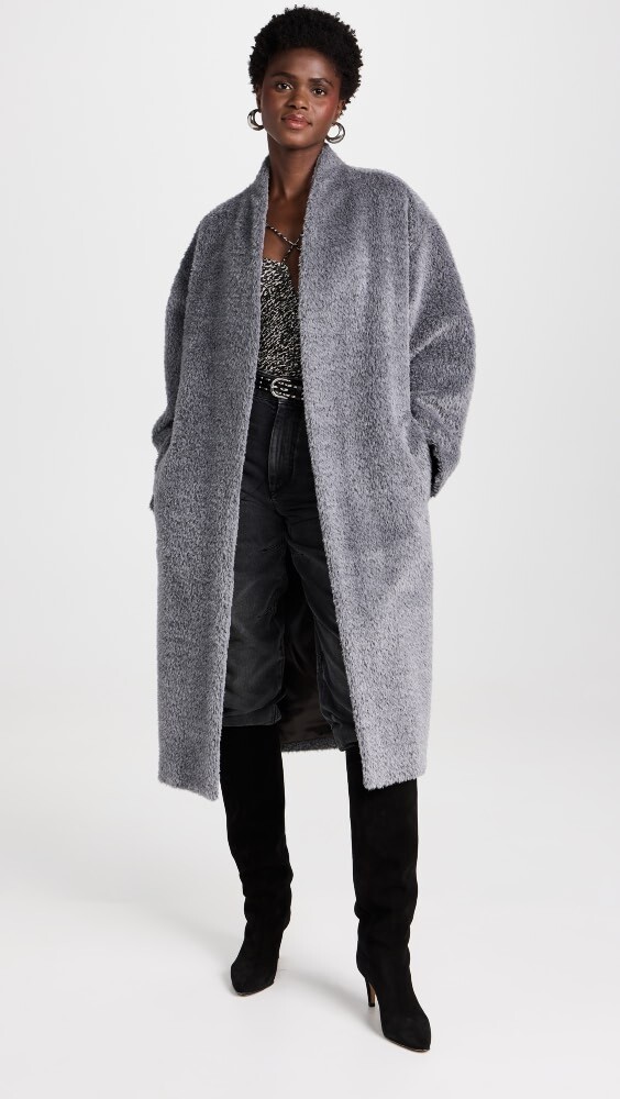 

Пальто Isabel Marant Caliste, серый