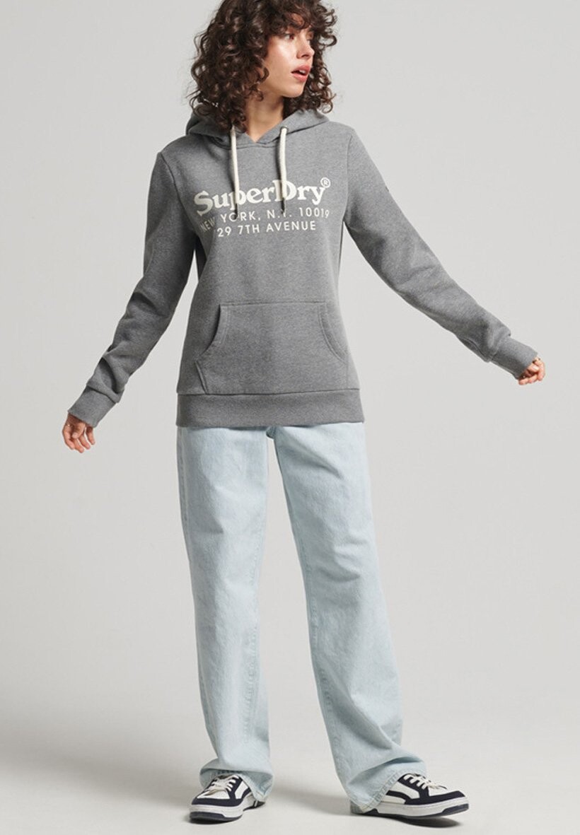 

Толстовка с капюшоном Superdry, темно-серый
