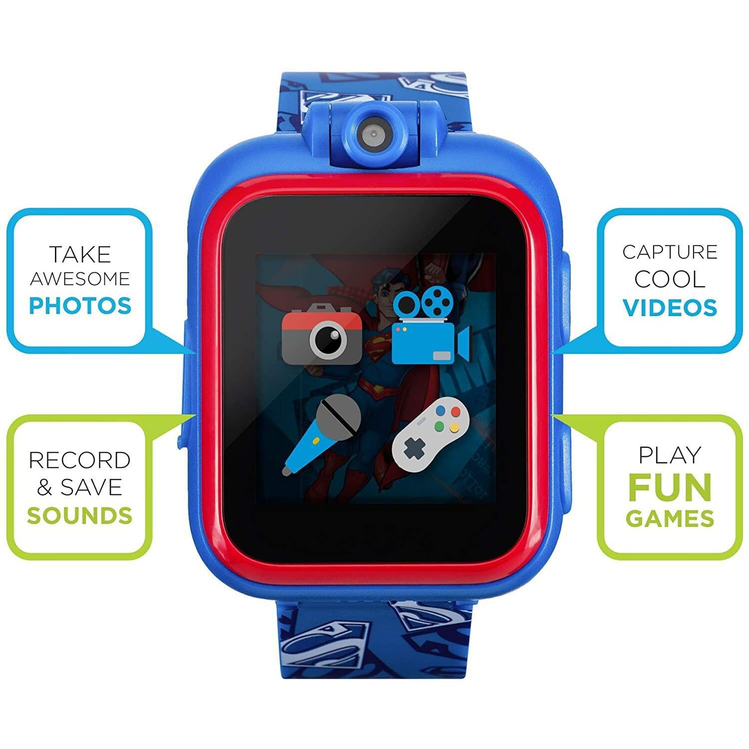 

Детские умные часы PlayZoom 2 «Супермен» iTouch, черный