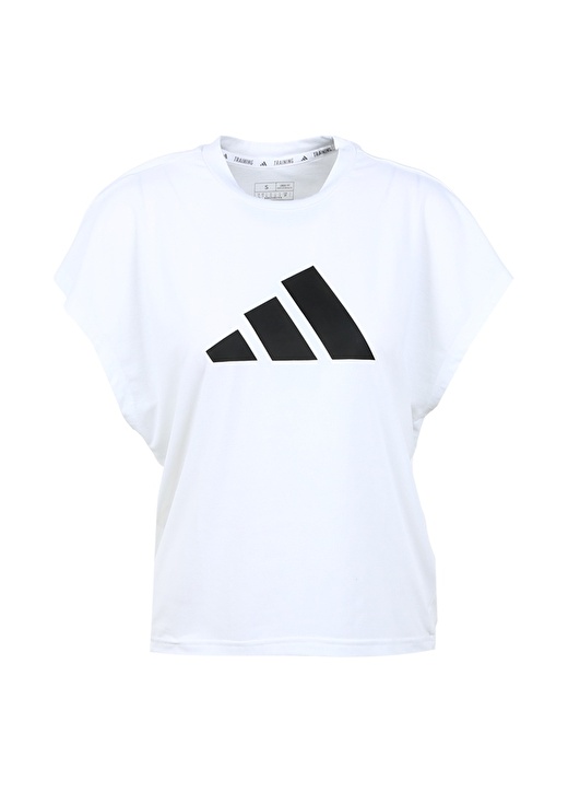 Белая женская футболка с круглым вырезом Adidas