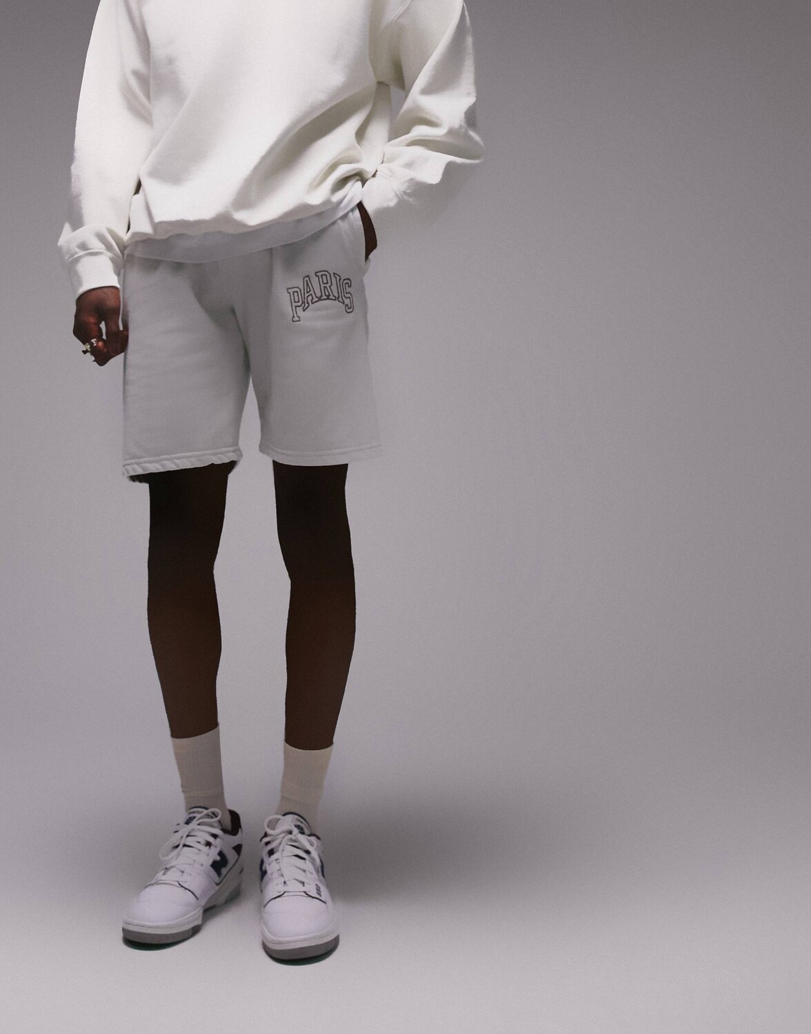 

Шорты Topman Paris с вышивкой из мытого камня