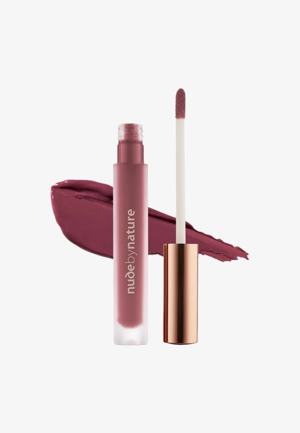 

Губная помада NUDE BY NATURE SATIN LIQUID LIPSTICK, цвет rich plum