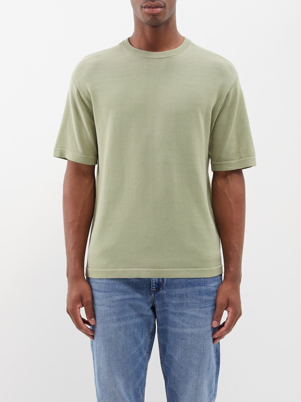 

Футболка nolan из смесового хлопка Rag & Bone, зеленый