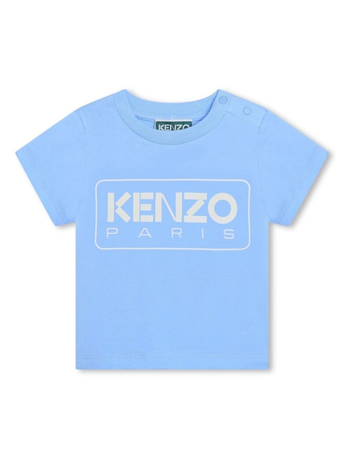 

Kenzo Kids футболка из органического хлопка с логотипом, синий