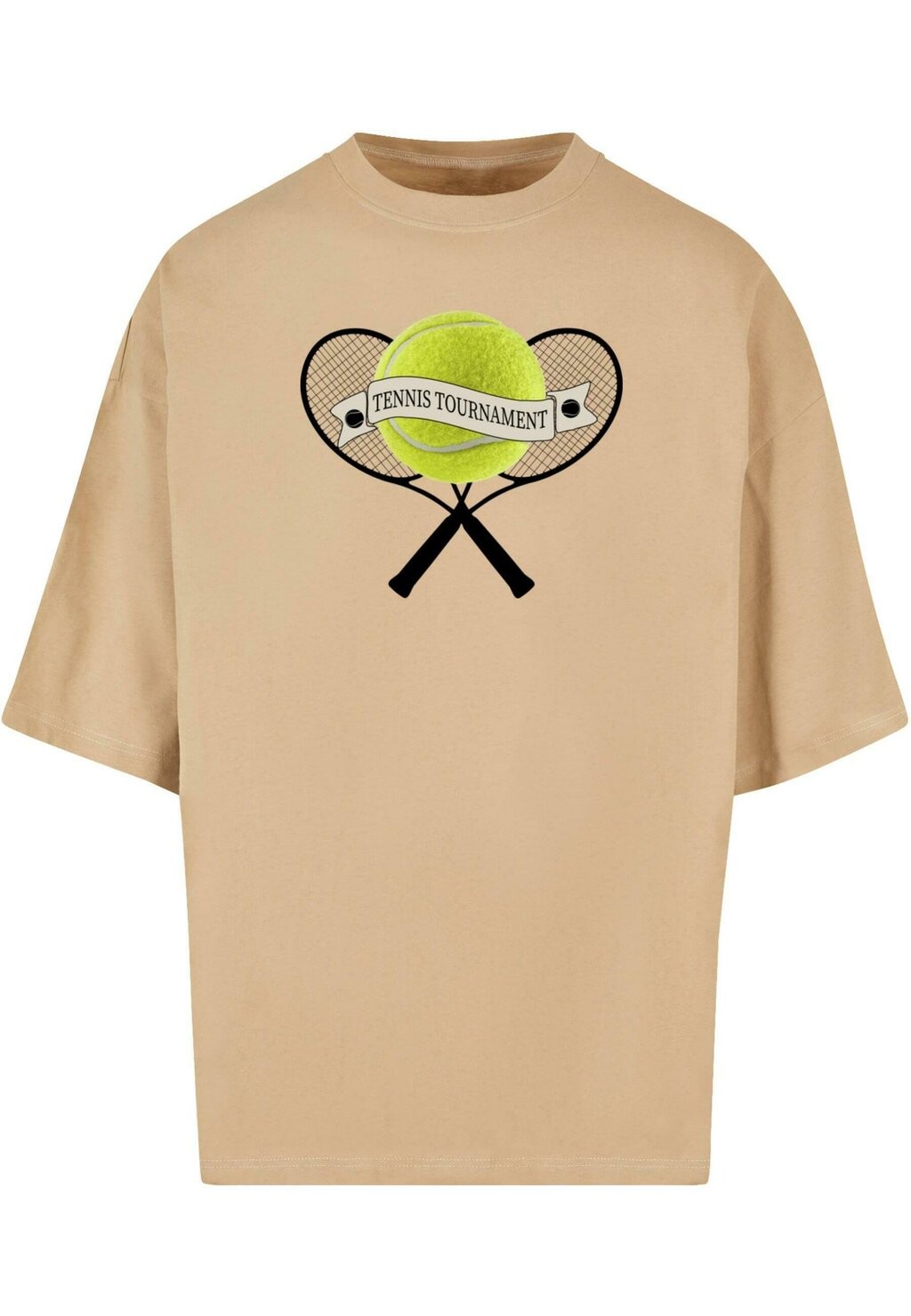 

Футболка с принтом TENNIS TOURNAMENT HUGE Merchcode, цвет unionbeige
