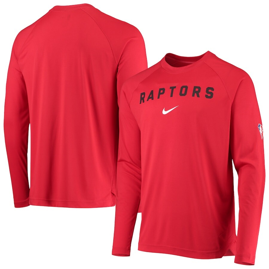 

Футболка с длинным рукавом Nike Toronto Raptors, красный