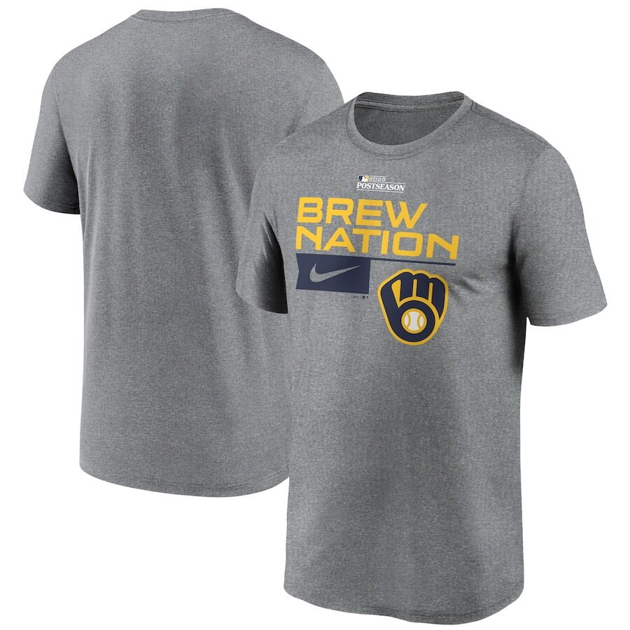 

Футболка с коротким рукавом Nike Milwaukee Brewers, угольный