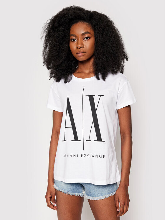 

Футболка стандартного кроя Armani Exchange, белый