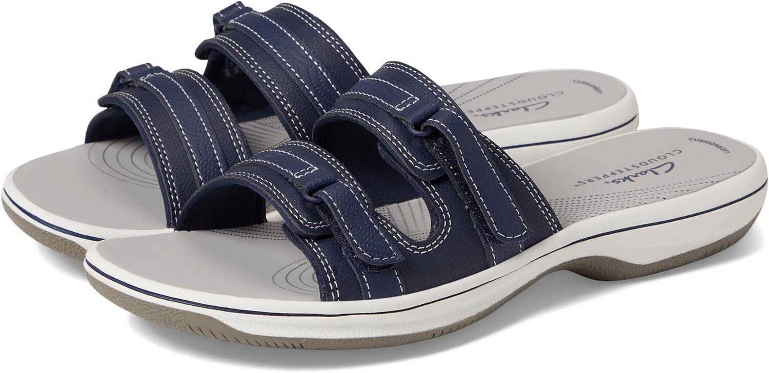 

Сандалии на плоской подошве Breeze Piper Clarks, цвет Navy Synthetic
