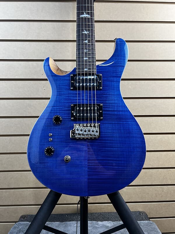 

Электрогитара PRS SE Custom 24-08 Left Handed - Faded Blue w/Gig Bag & PLEK*D #552