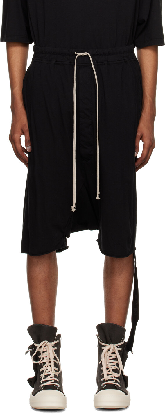 

Черные шорты на кулиске Rick Owens DRKSHDW