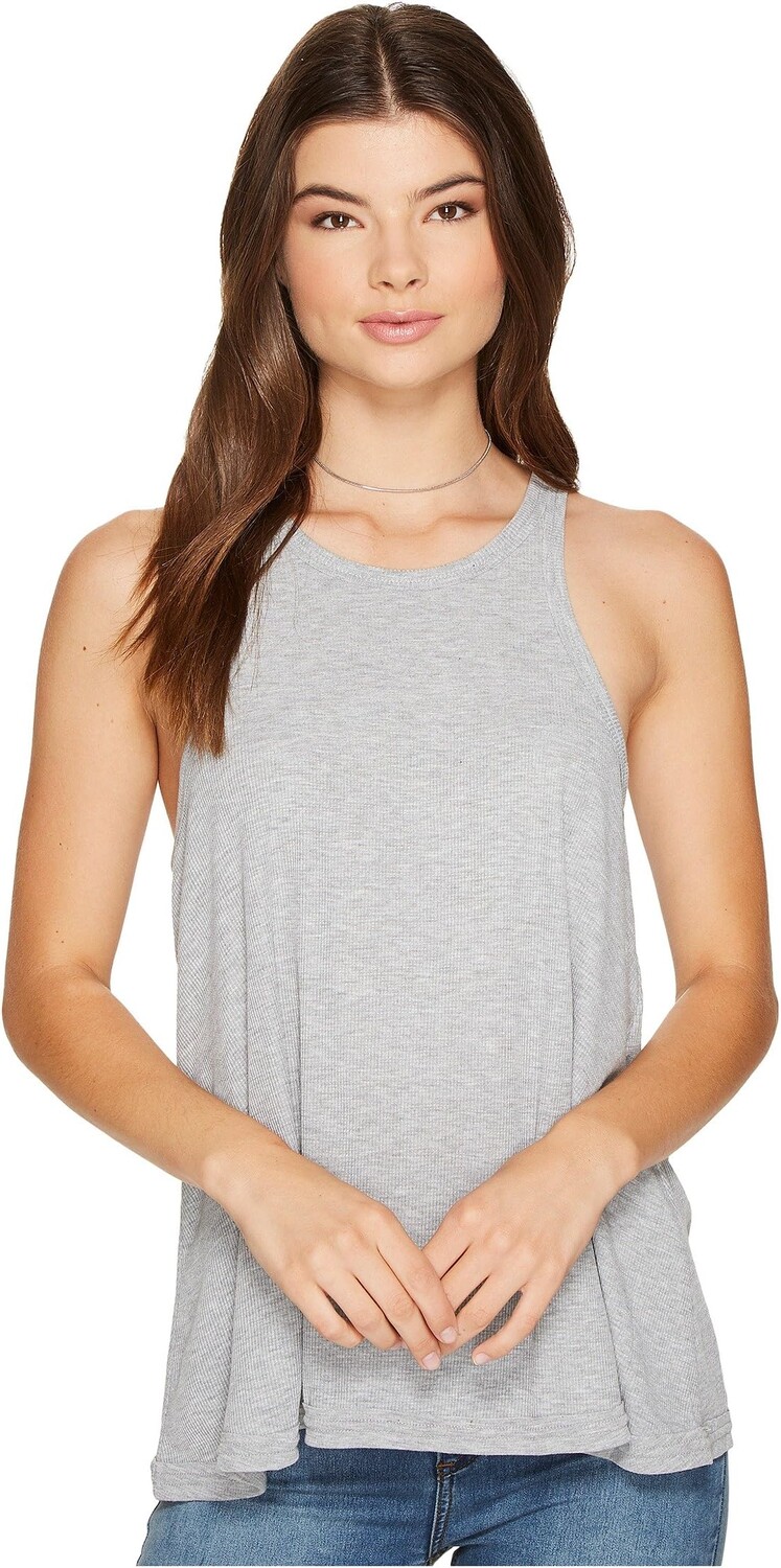 

Майка Long Beach Tank Top Free People, цвет Heather Grey