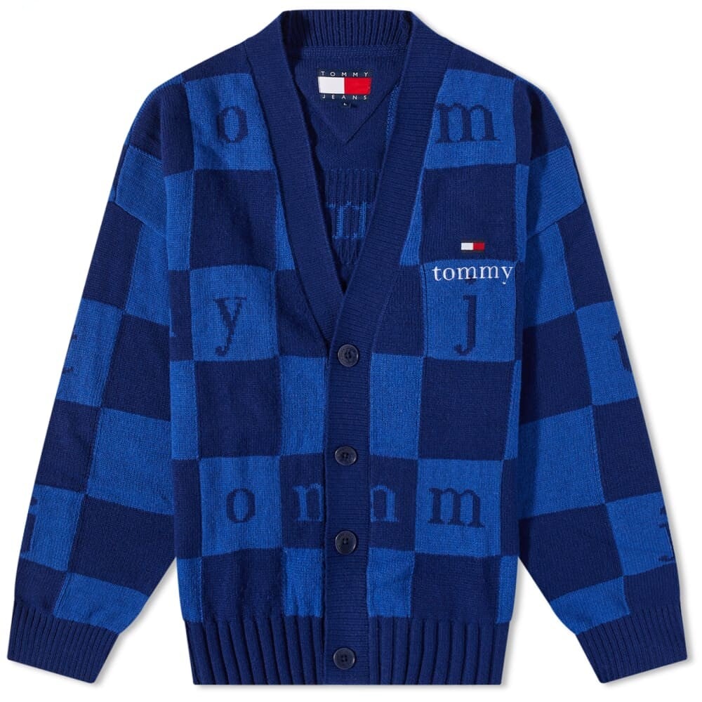 

Кардиган в клетку Tommy Jeans, синий
