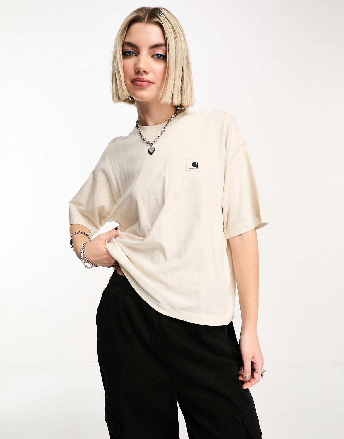 

Белая футболка Carhartt WIP tacoma
