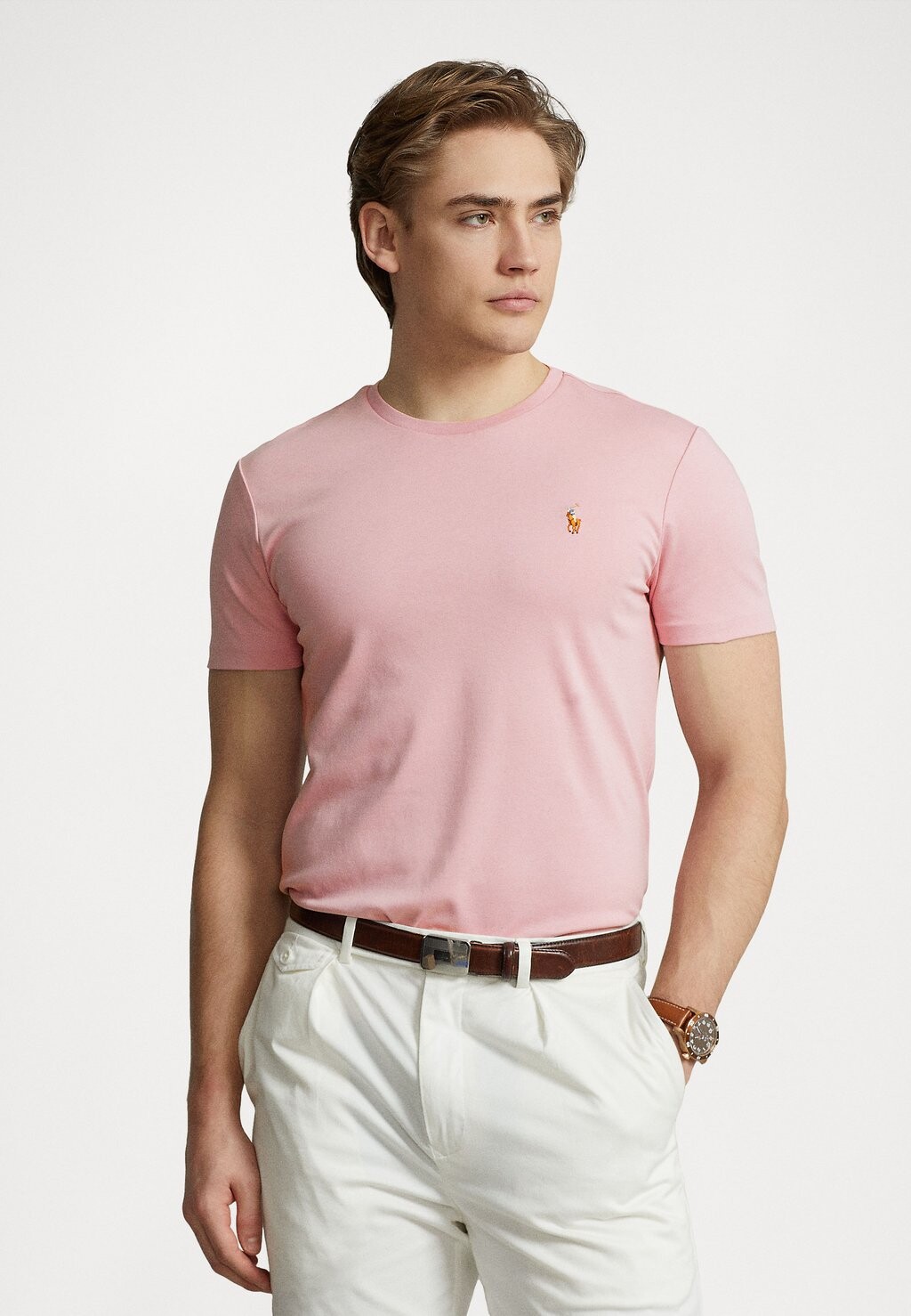 

Базовая футболка КОРОТКИЙ РУКАВ Polo Ralph Lauren, чинос розовый