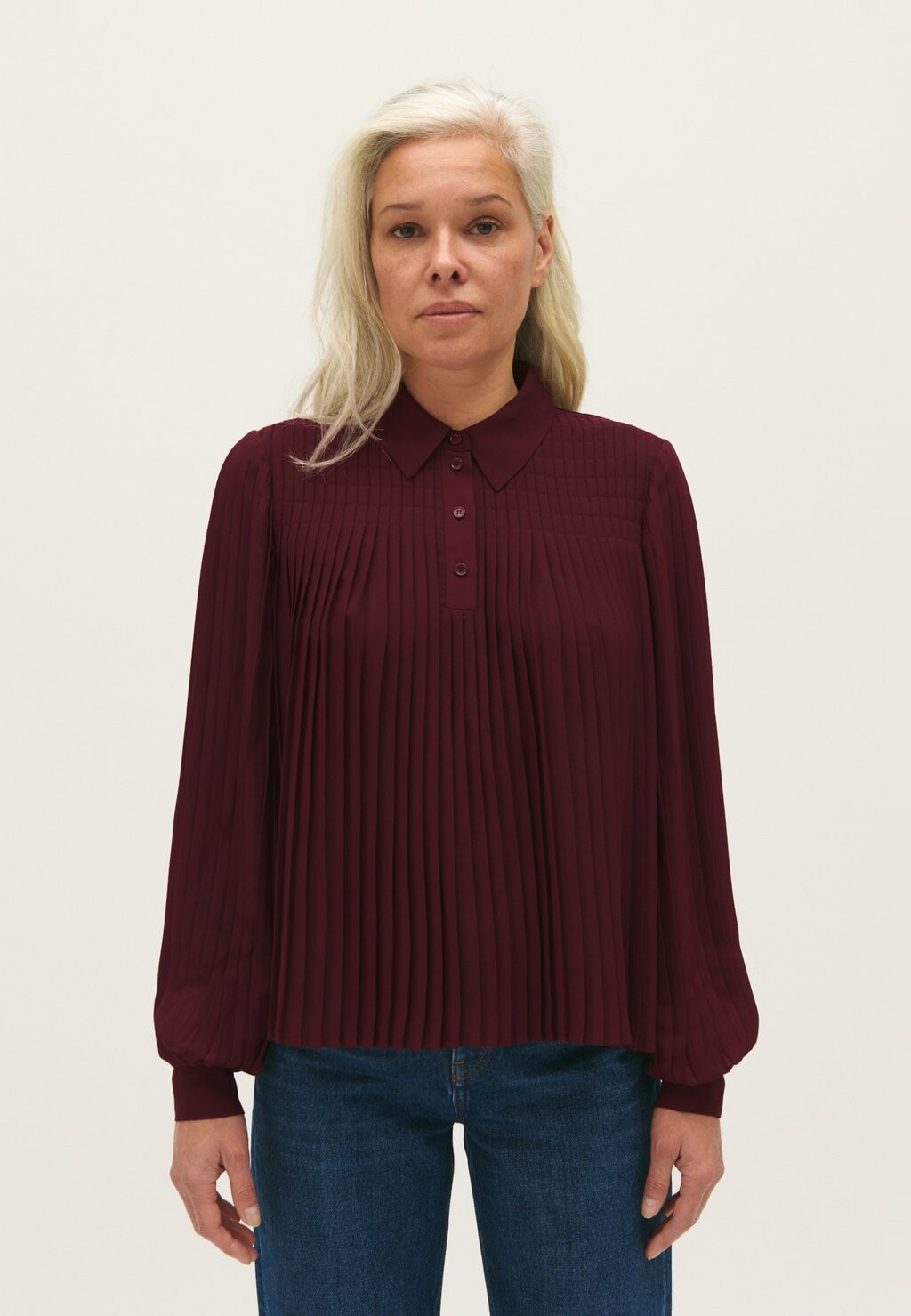 

Блузка Bapia Claudie Pierlot, цвет bordeaux