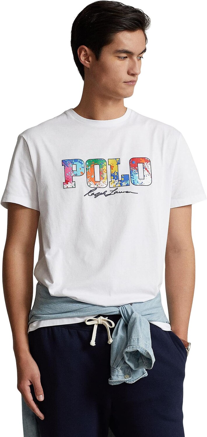 

Классическая футболка из джерси с логотипом Polo Ralph Lauren, белый
