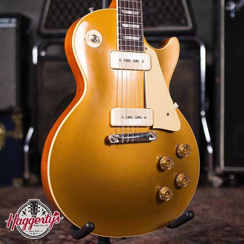 

Электрогитара Gibson 1954 Les Paul Goldtop Reissue - VOS Double Gold with Brown/Pink Lifton Reissue 5-Latch Case