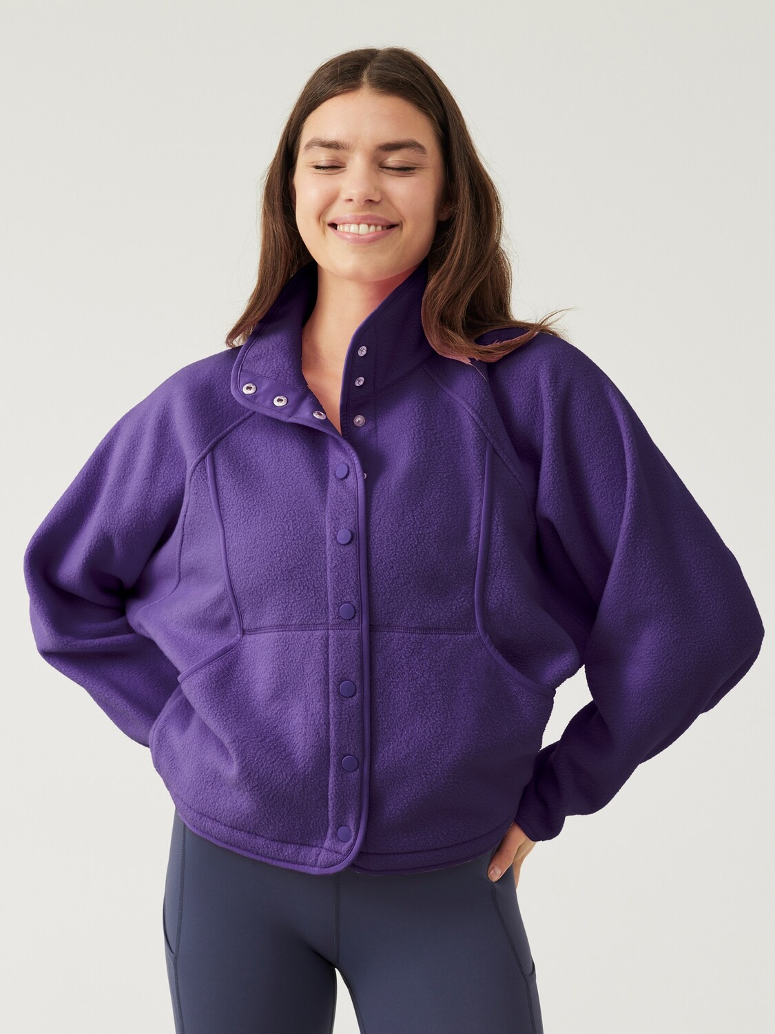 

Куртка RecFleece Snap - женская Outdoor Voices, фиолетовый