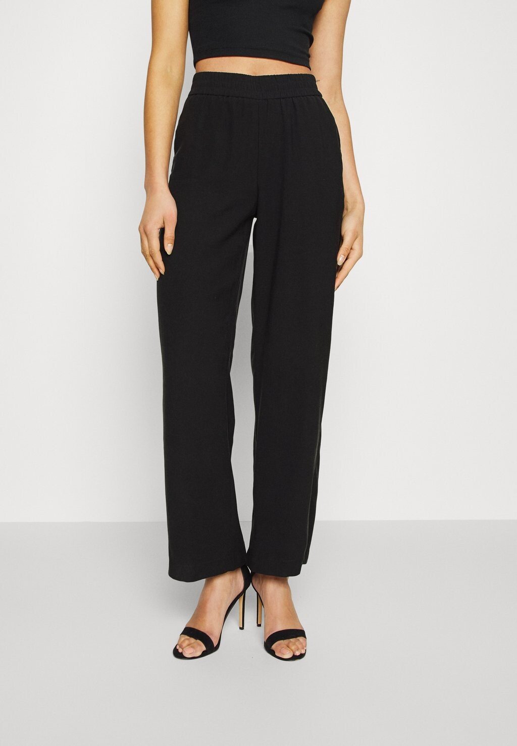 

Брюки Vero Moda, черный Vmcarmen Wide Pull On Pant Tall, черный