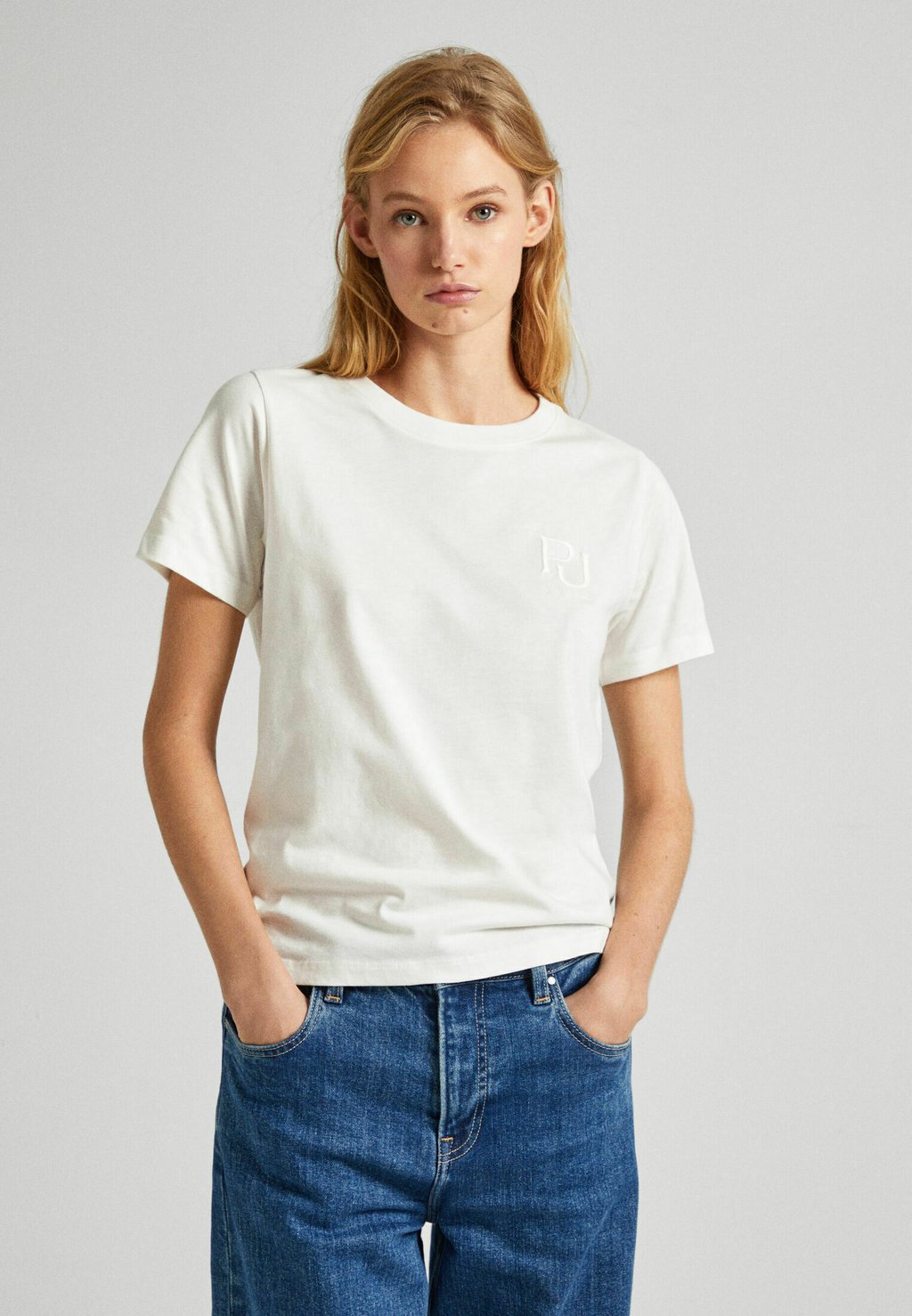 Базовая футболка Hartley Pepe Jeans, цвет mousse white футболка базовая kai pepe jeans цвет white