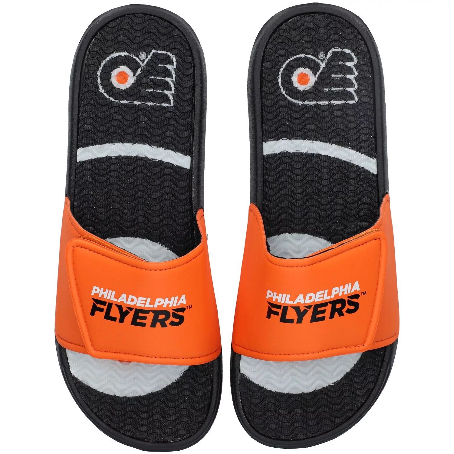 

Мужские гелевые шлепанцы FOCO Philadelphia Flyers Wordmark