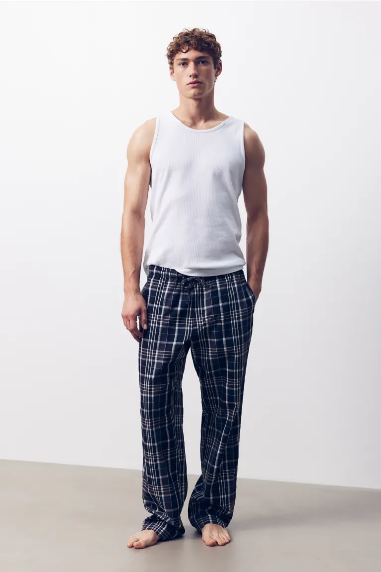 

Пижамные брюки свободного кроя H&M, синий
