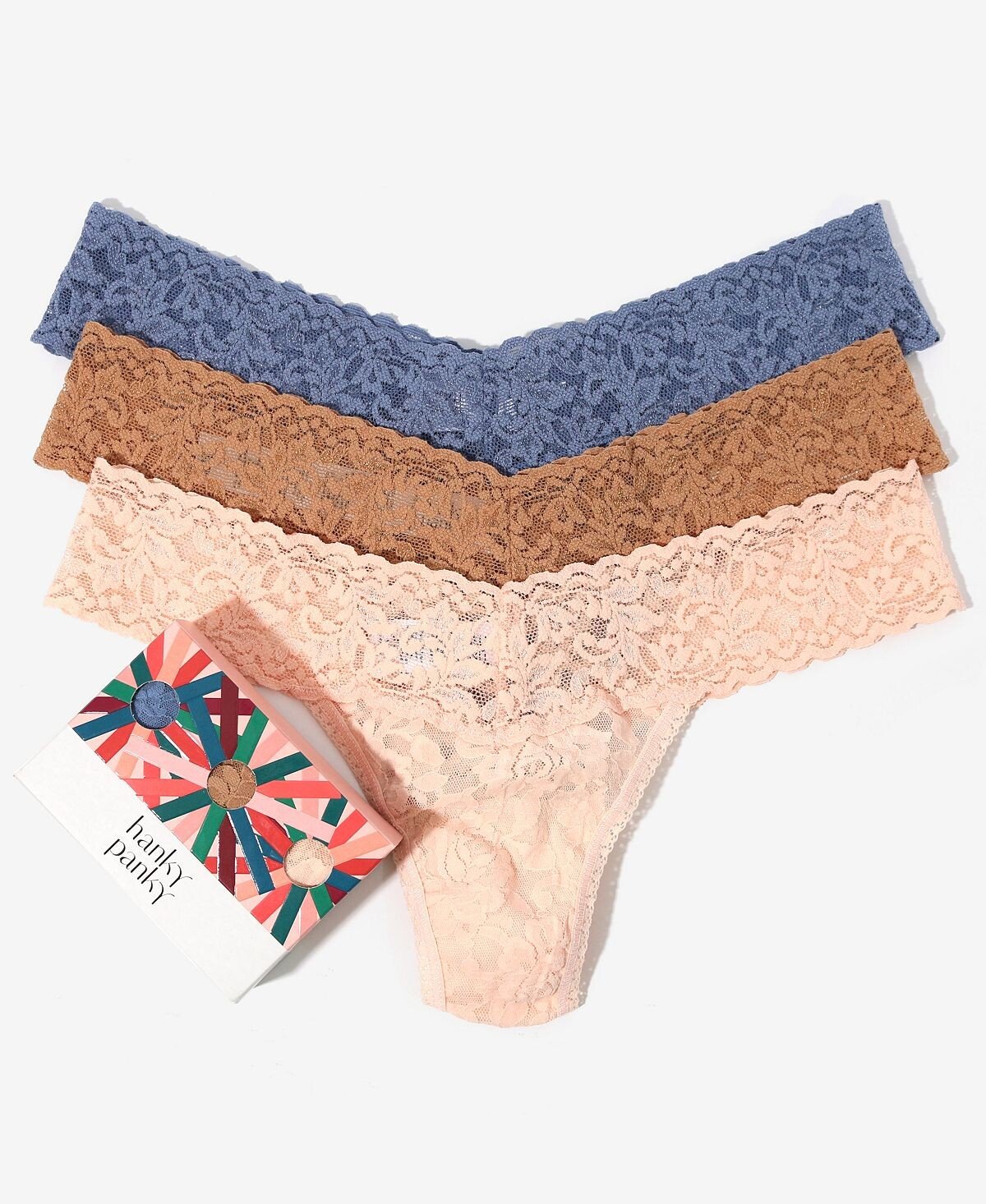 

Женские праздничные стринги с низкой посадкой, 3 шт. Hanky Panky