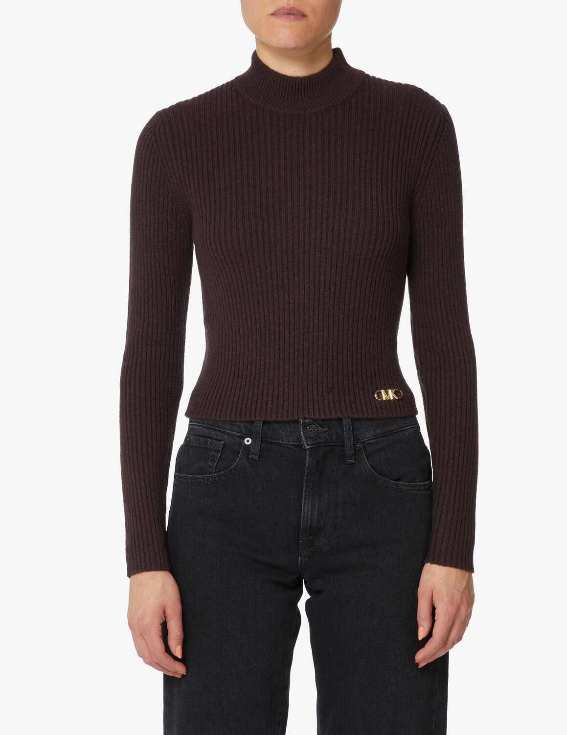 

Джемпер из мериносовой шерсти Michael Michael Kors, коричневый