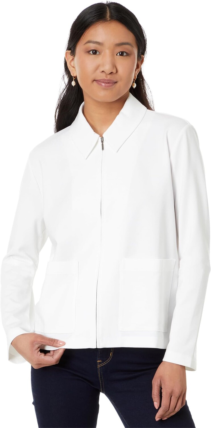 

Куртка Eileen Fisher Classic Collar Jacket, слоновая кость