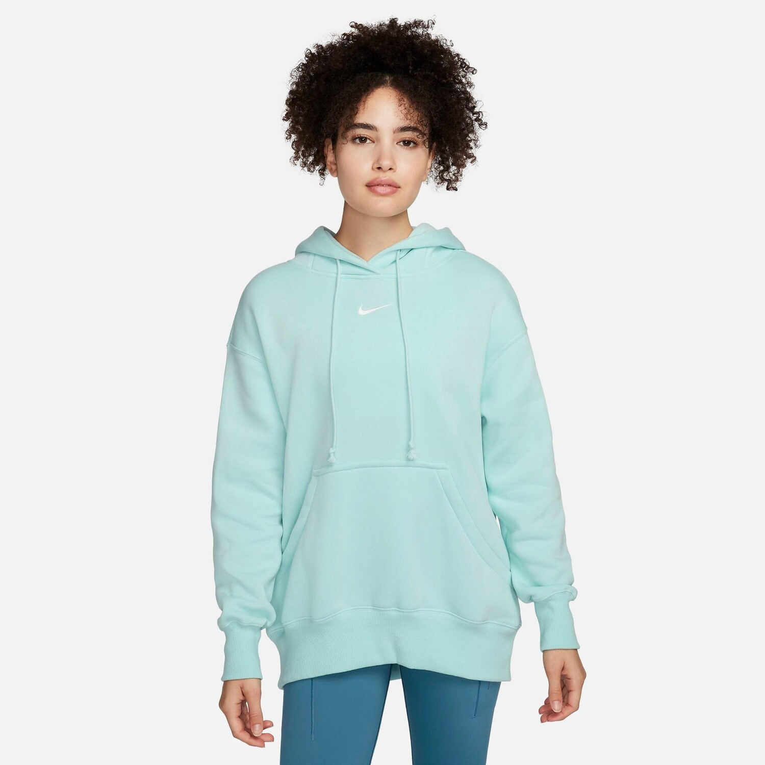 

Женский свободный пуловер с капюшоном из флиса Nike Sportswear Phoenix, зеленый