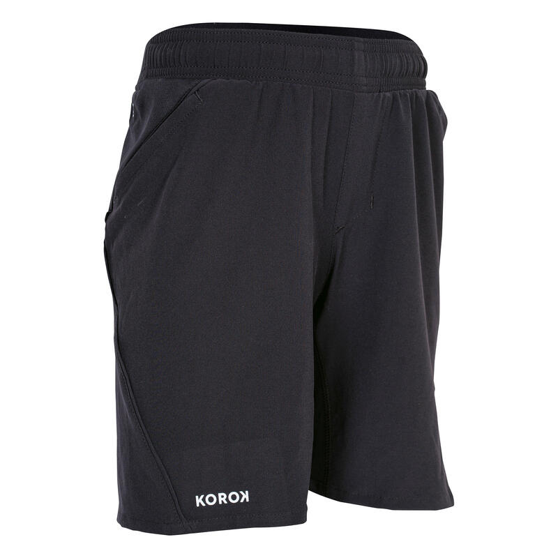 цена Мужские шорты для хоккея на траве высокой интенсивности FH900 черные KOROK, цвет negro