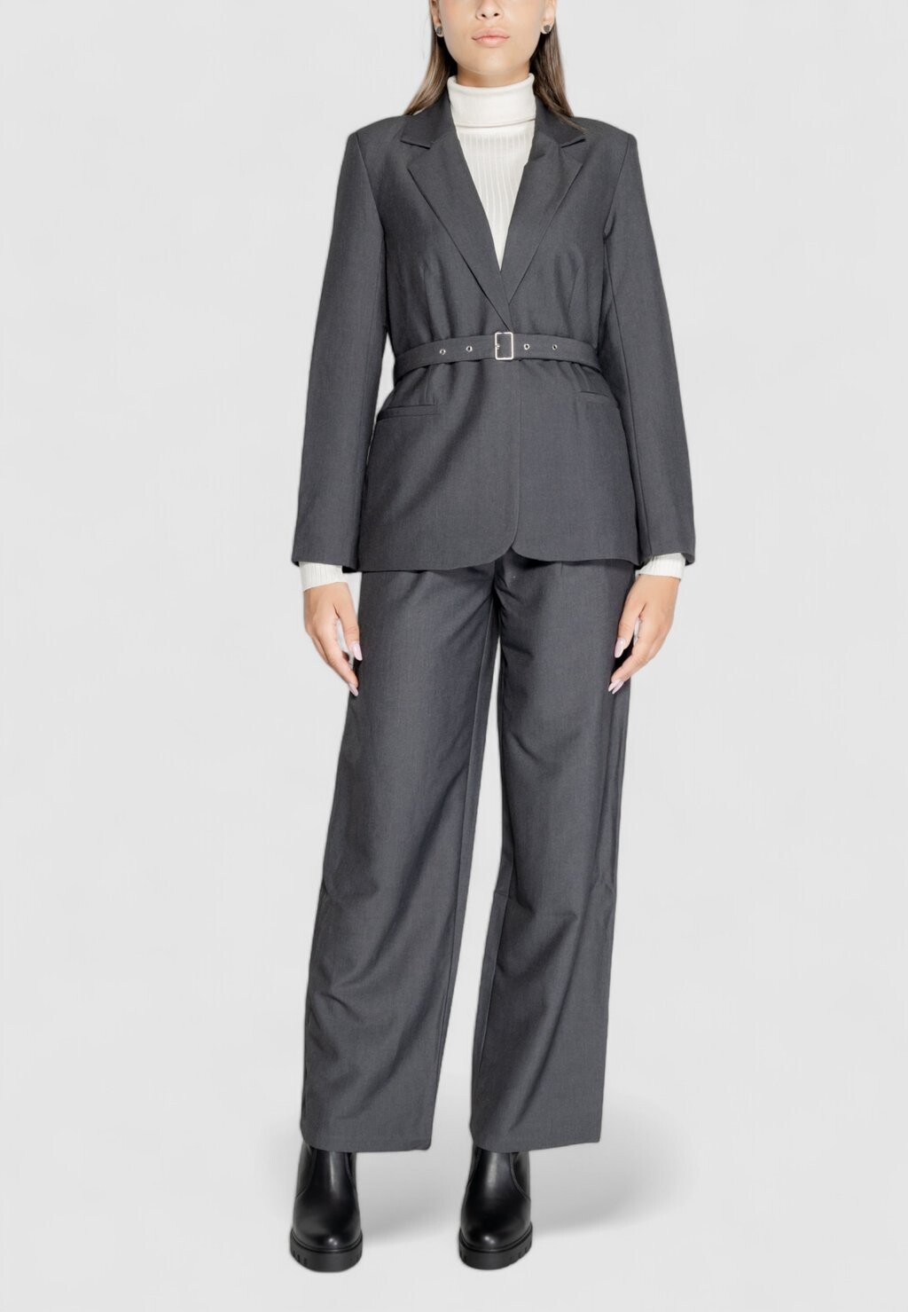 

Брюки MARION HW PLEAT WID MEL ONLY, серый