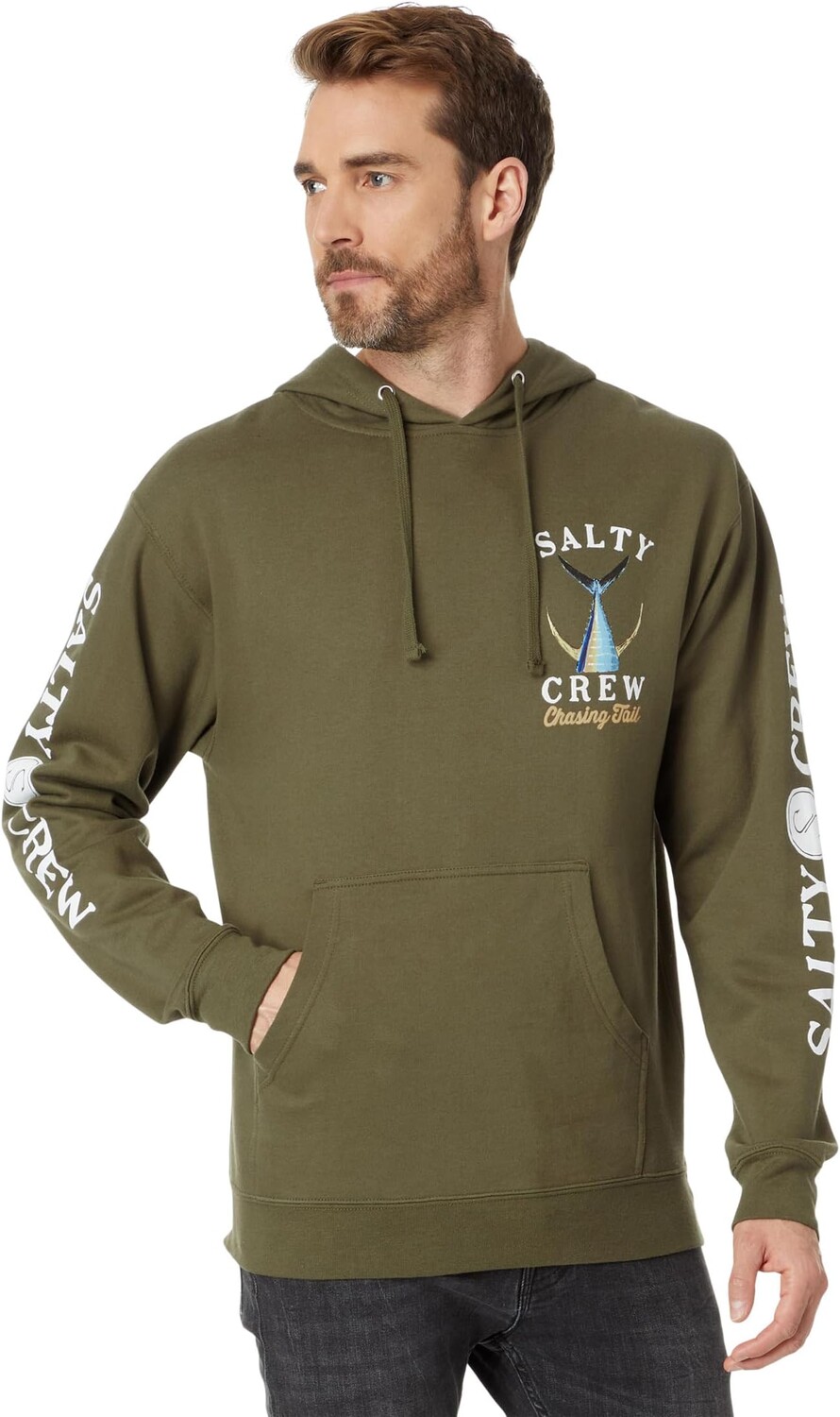 

Толстовка Tailed Hood Fleece Salty Crew, цвет Army