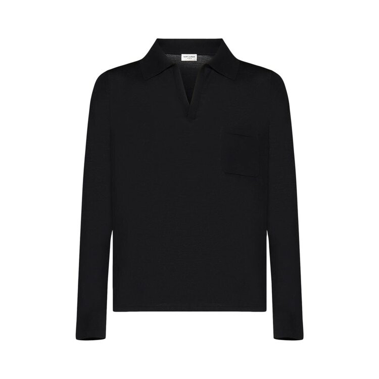 

Поло Saint Laurent Short-Sleeve 'Black', черный